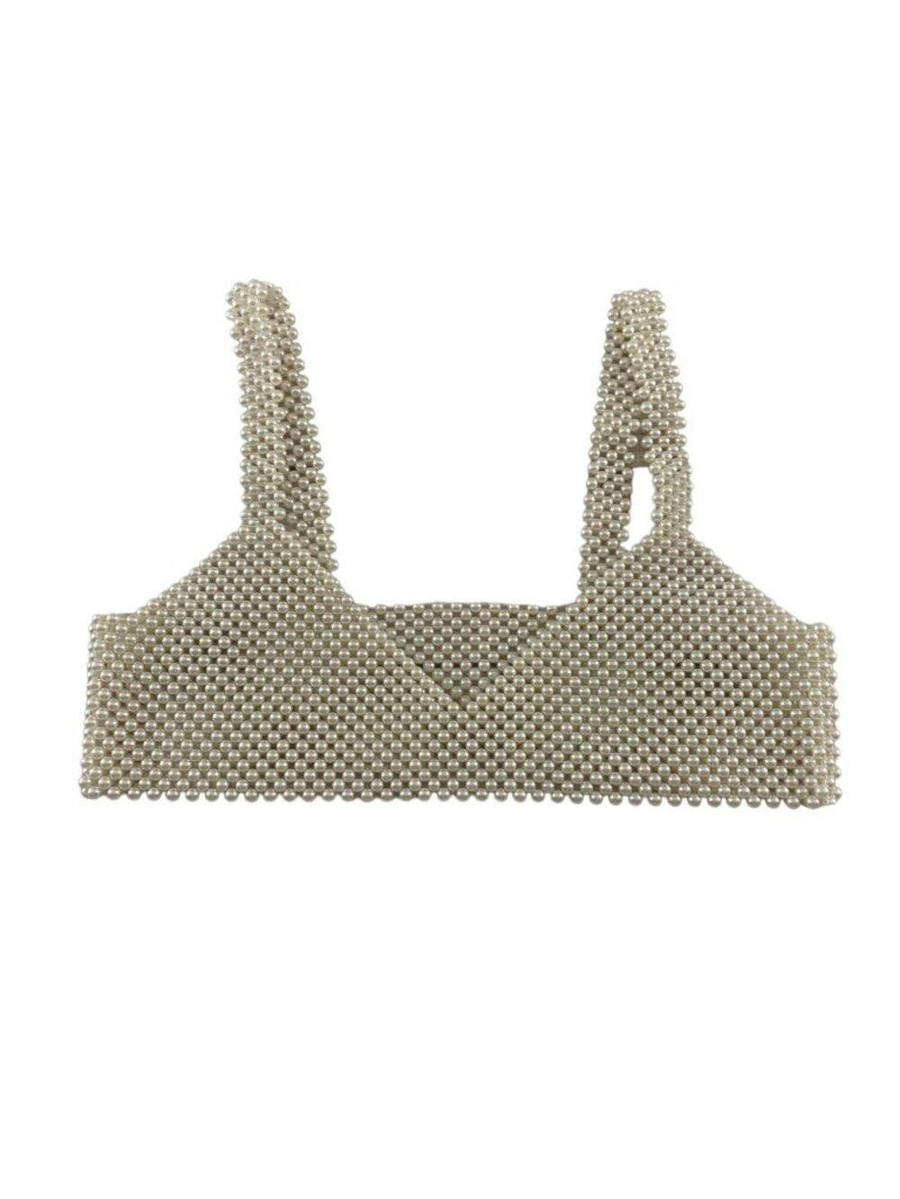Zara Women's Faux Pearl Beaded Bohemian Bralette - Large